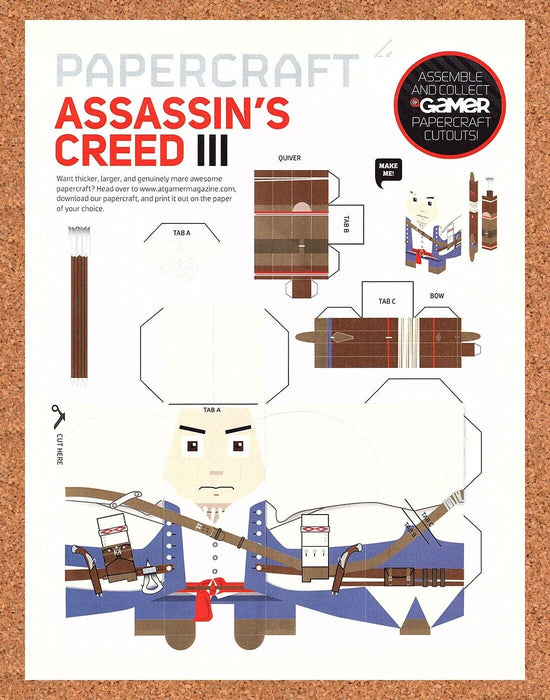 2012 Assassin's Creed III PaperCraft Original Ad - for just $18.99! 