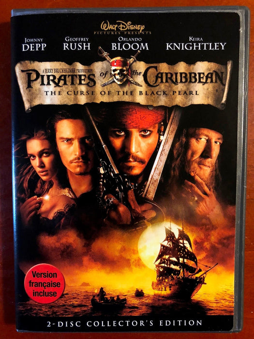Pirates of the Caribbean - The Curse of the Black Pearl (DVD, Disney) - K10 - for just $1.99! 