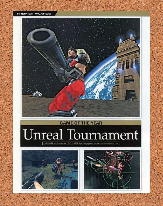 2001 Unreal Tournament Game Of The Year Original Ad v1 - for just $17.99! 