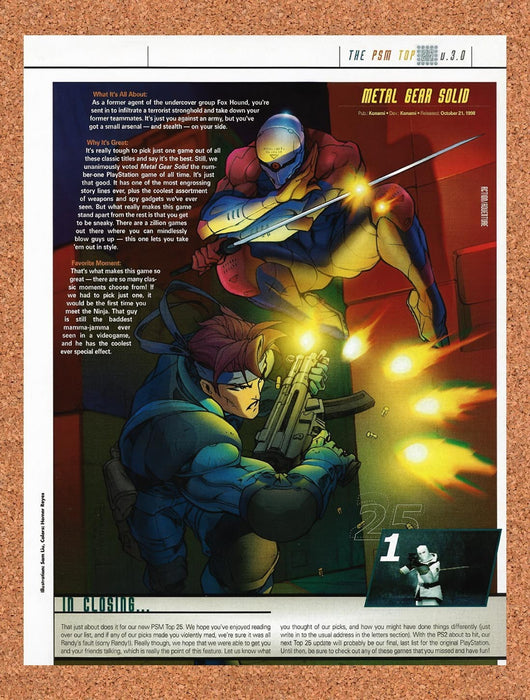 2000 Metal Gear Solid PSM Top 25 Original Advertisement vr3 - for just $19.49! 