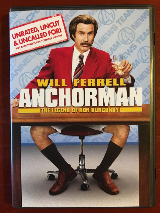 Anchorman - The Legend of Ron Burgundy (DVD, 2004, unrated) - J1231 - for just $1.99! 