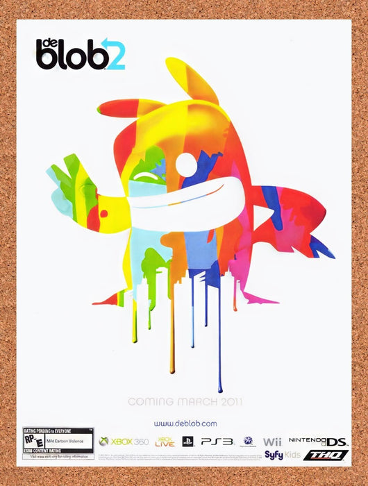 2010 De Blob 2 Xbox 360 Original Ad v1 - for just $17.99! 