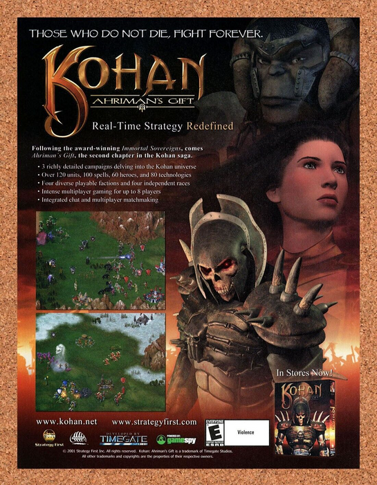 2001 Kohan Ahriman's Gift PC Original Ad v2 - for just $17.99! 