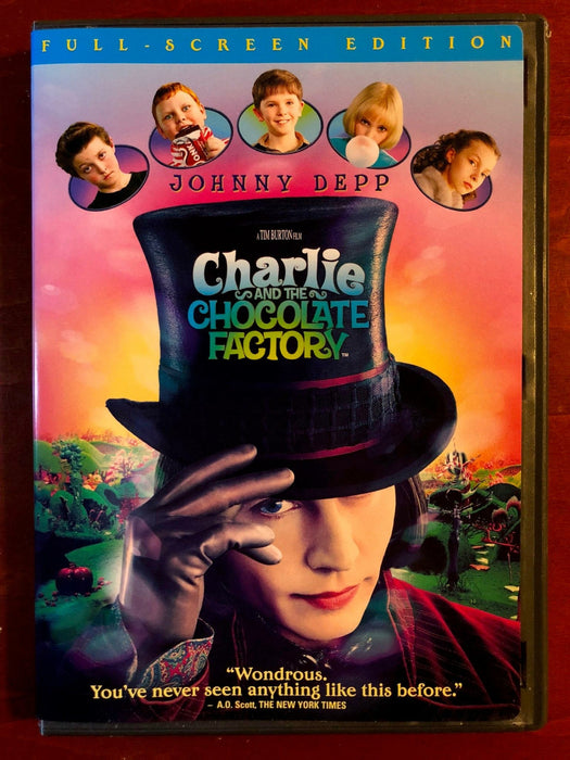 Charlie and the Chocolate Factory (DVD, 2005, Full Frame) - L03 - for just $1.99! 