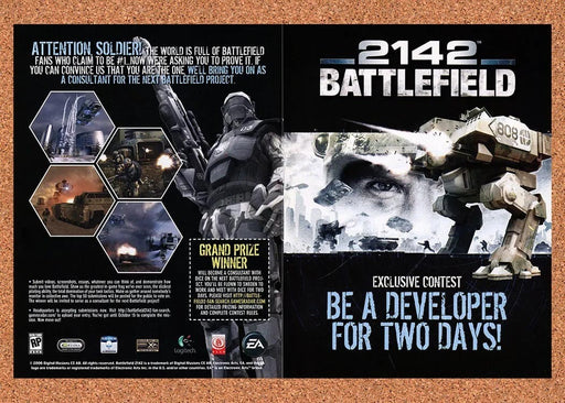 2006 Battlefield 2142 Exclusive Developer Contest Original Ad v2 - for just $23.99! 