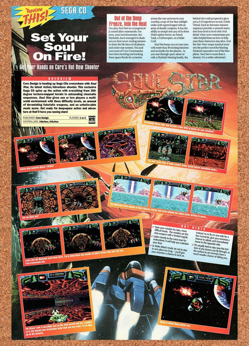 1994 Soul Star Sega CD Original Ad v1 - for just $21.49! 