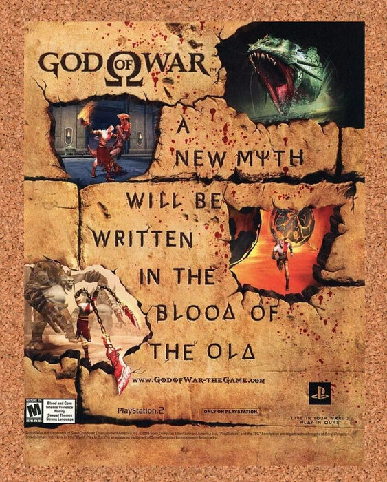 2006 God of War PS2 Original Ad - for just $17.99! 