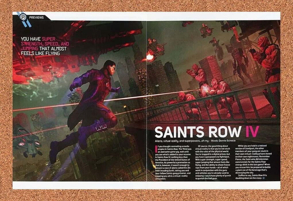 2015 Saints Row 4 Xbox 360 IV Original Ad - for just $22.49! 