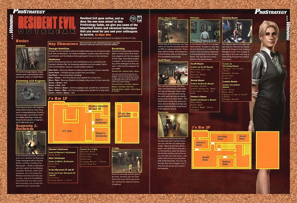 2004 Resident Evil Outbreak PS2 Original Ad v6 - for just $21.49! 