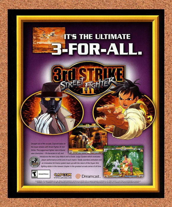 2000 Street Fighter III 3rd Strike Dreamcast Original Advertisement v1 - for just $19.49! 