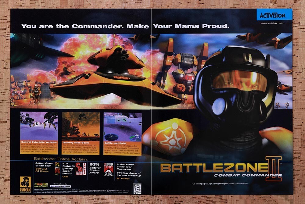 1999 Battlezone II Combat Commander PC Original Ad v2 - for just $21.49! 
