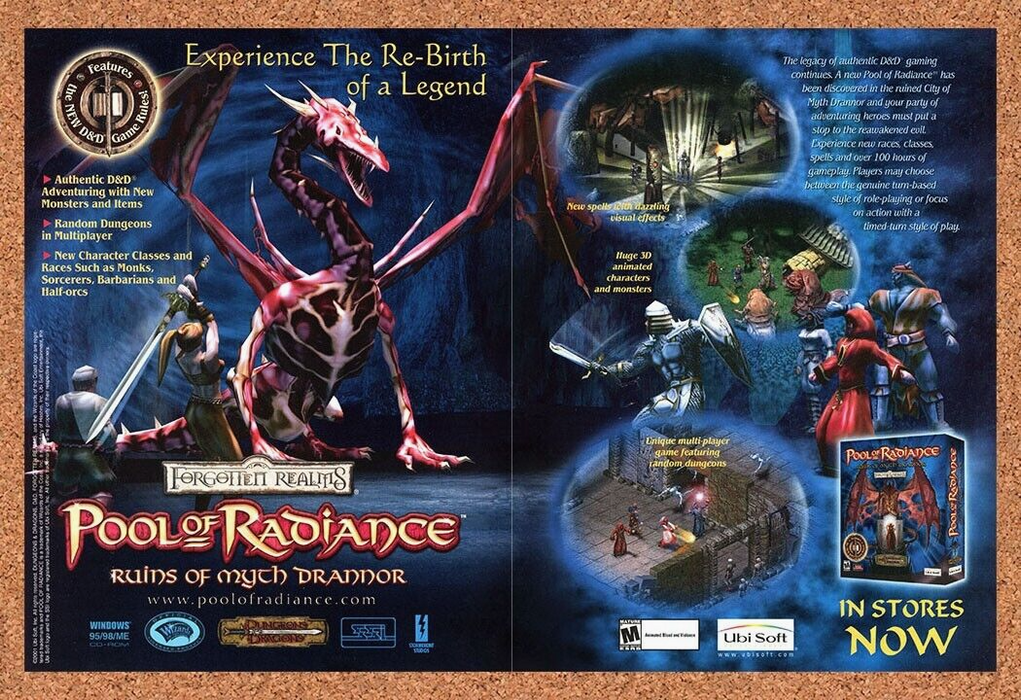 2003 Pool Of Radiance Ruins Myth Drannor PC Original Ad - for just $21.49! 