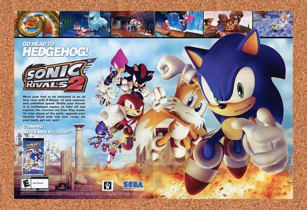 2008 Sonic Rivals 2 PSP Original Ad - for just $21.49! 
