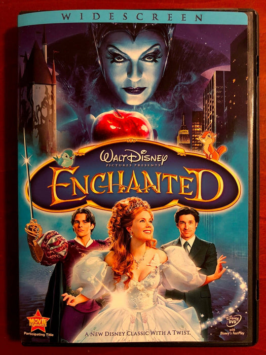 Enchanted (DVD, 2007, Widescreen, Disney) - L04 - for just $1.99! 