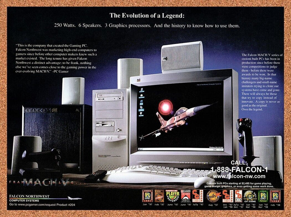 1998 Falcon Northwest Mach V Original Ad v4 - for just $17.99! 