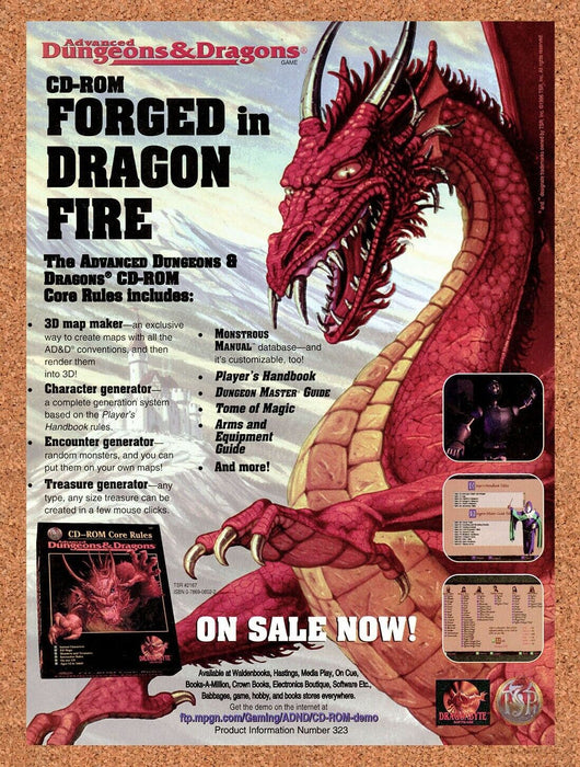 1997 Advanced Dungeons & Dragons PC Games Original Ad v1 - for just $17.99! 
