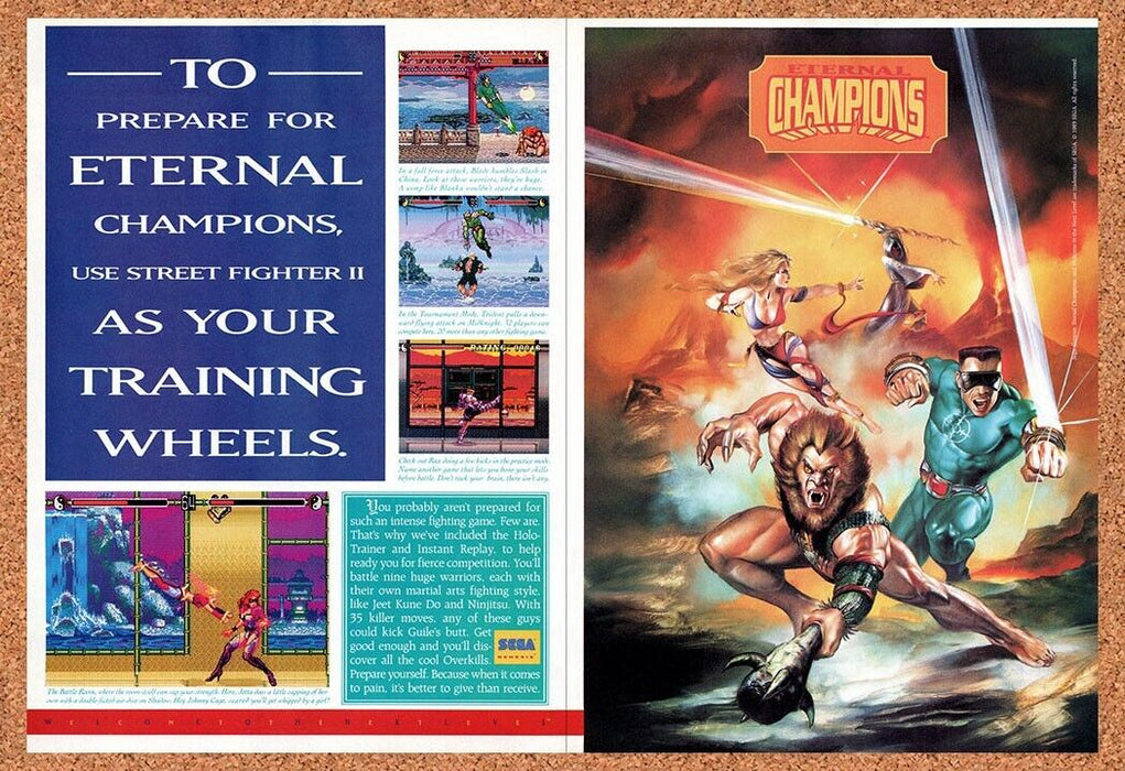 1994 Eternal Champions Genesis Original Ad v3 - for just $21.49! 