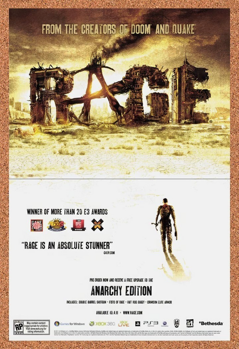 2011 Rage Anarchy Edition Xbox 360 Original Ad v1 - for just $21.49! 