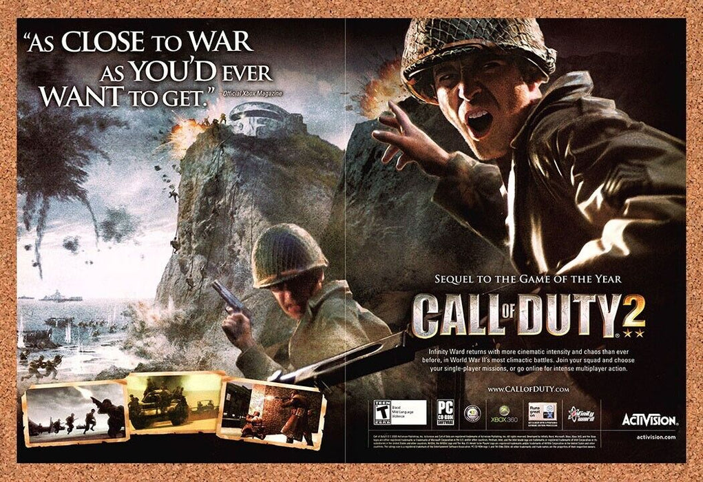 2005 Call Of Duty 2 Xbox 360 Original Ad - for just $21.49! 