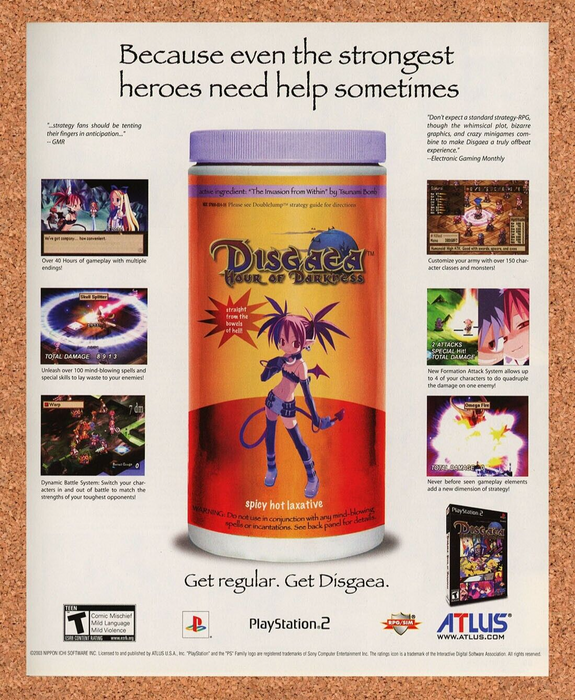 2007 Disgaea Hour Of Darkness PS2 Original Ad - for just $18.49! 