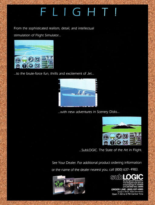 1988 Flight Simulator 2 Tandy Original Ad v1 - for just $18.29! 