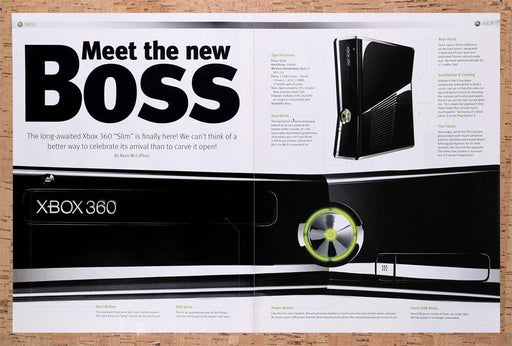 2010 Microsoft Xbox 360 Slim Console Preview Original Ad v2 - for just $21.99! 