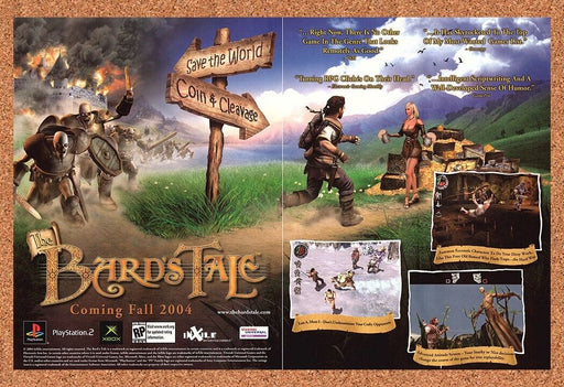 2004 Original Bards Tale PS2 Ad - for just $21.49! 