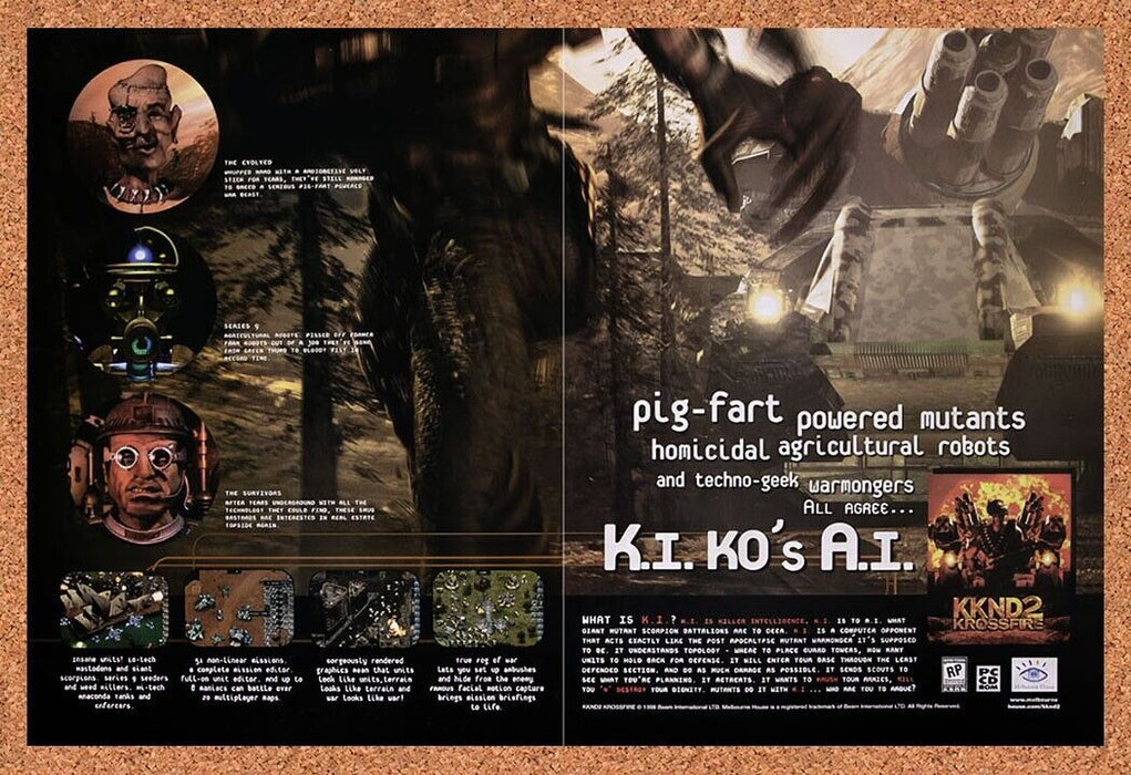 1998 KKND 2 Krossfire PC Original Ad v2 - for just $21.49! 