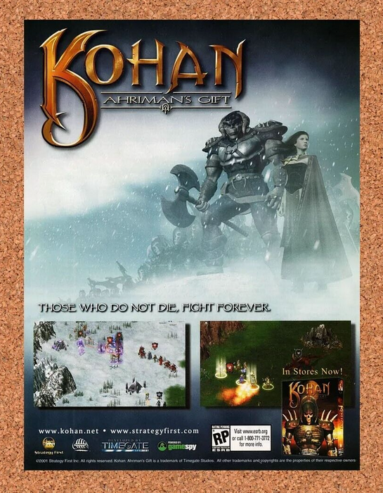 2003 Kohan Ahriman's Gift PC Original Ad v1 - for just $17.99! 
