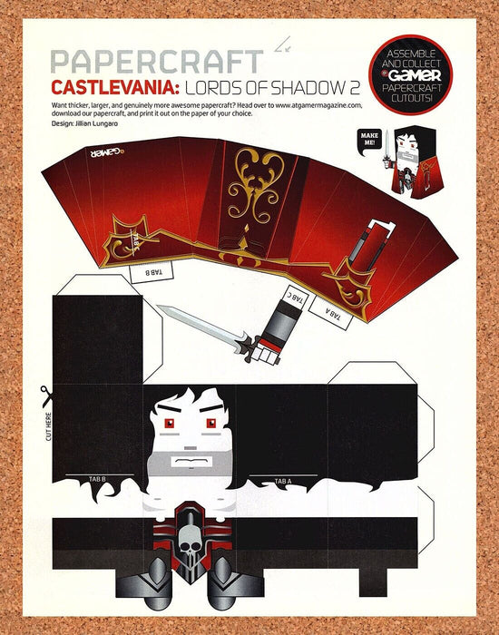 2013 Castlevania PaperCraft Original Collectible Insert Ad - for just $18.99! 
