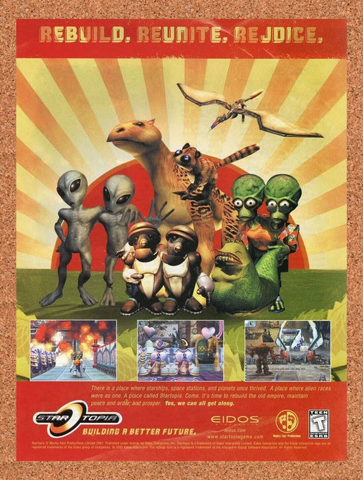 2003 Startopia PC Original Ad - for just $17.99! 