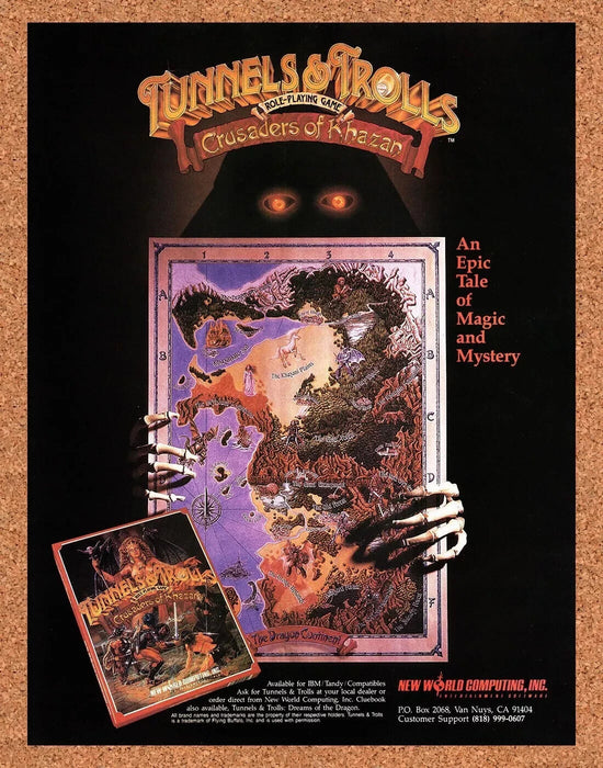 1991 Tunnels & Trolls Crusaders Of Khazan IBM Original Ad v1 - for just $17.99! 