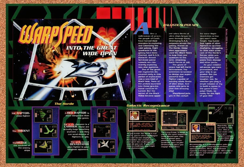 1992 Warp Speed Genesis Original Ad v3 - for just $21.49! 
