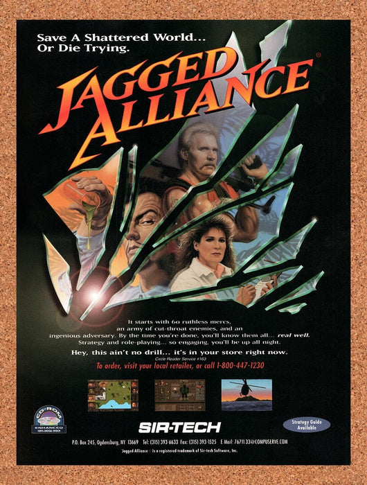 1995 Jagged Alliance PC Original Ad v1 - for just $17.99! 