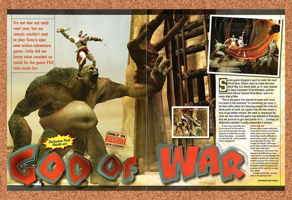 2004 God Of War PS2 Original Ad - for just $21.49! 