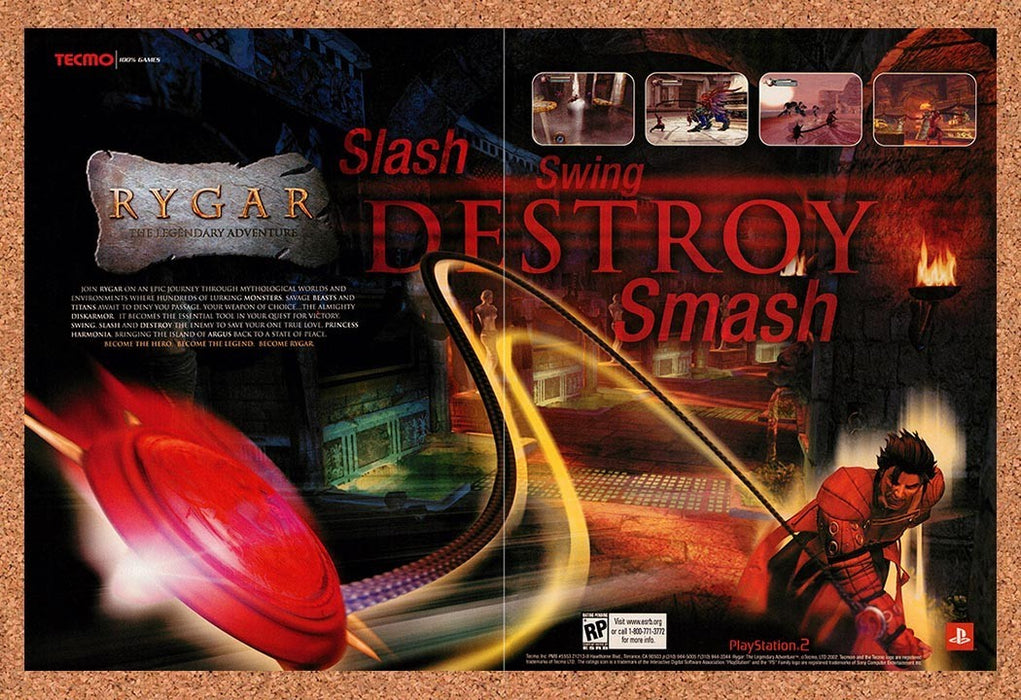 2002 Rygar The Legendary Adventure PS2 Original Ad v2 - for just $23.99! 
