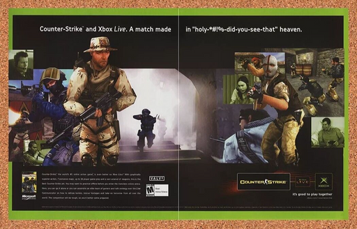 2005 Counter-Strike Xbox Live Original Ad v2 - for just $21.49! 