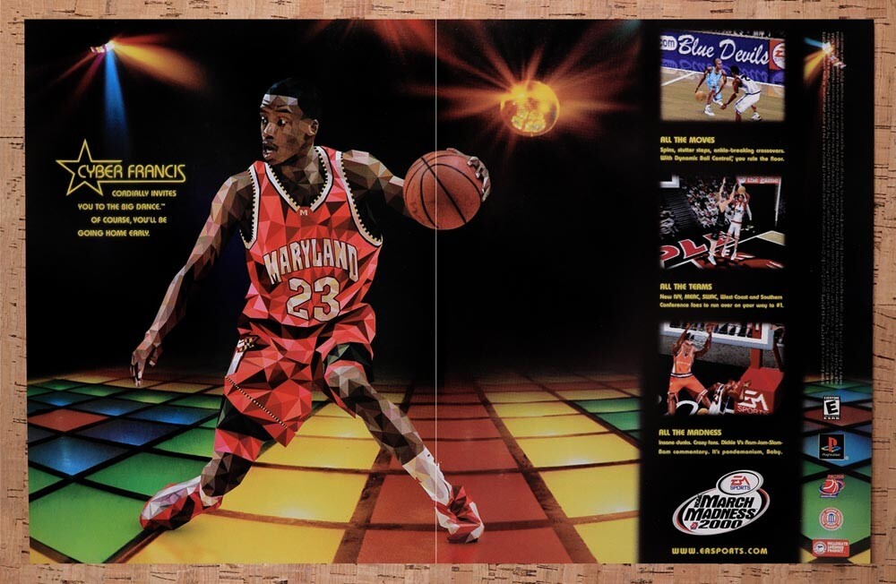 2000 NCAA March Madness 2001 PS1 Original Ad v1 - for just $21.49! 