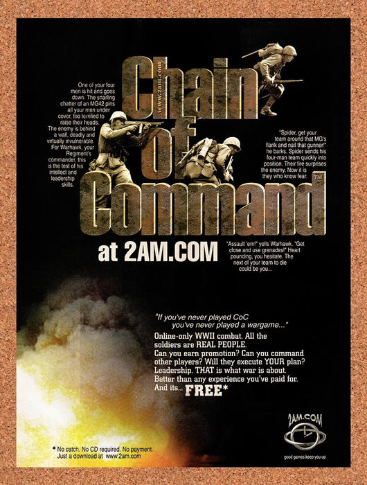 1999 Chain Of Command Online RTS Original Advertisement v1 - for just $19.49! 
