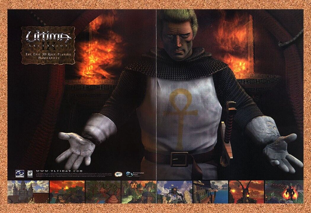 1999 Ultima IX Ascension Original Ad - for just $21.49! 