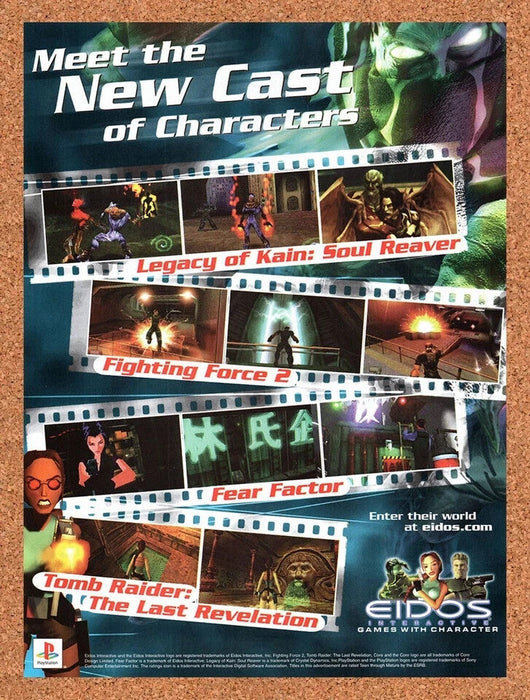 1999 Eidos PS1 Games Original Ad v10 - for just $17.99! 