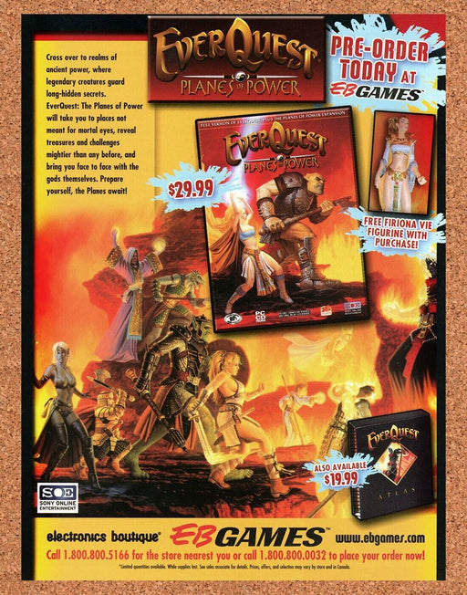 2007 EverQuest Planes Of Power PC Original EB Games Ad v2 - for just $18.49! 