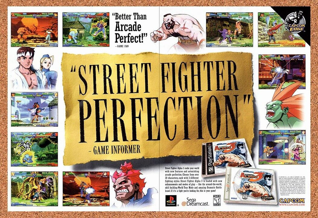 2002 Street Fighter Alpha 3 PS1 Original Ad - for just $21.49! 
