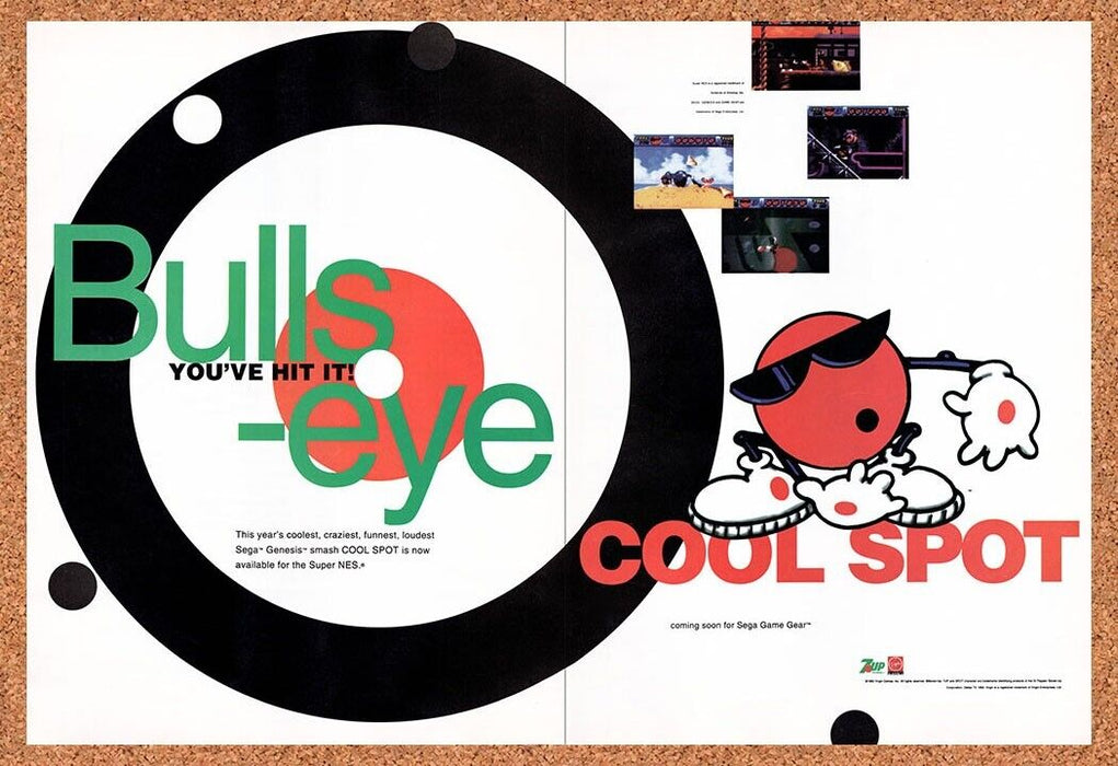 1993 Cool Spot SNES Original Ad v2 - for just $21.49! 