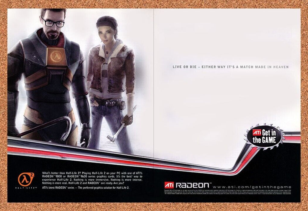 2005 Half-Life 2 PC Original ATI Radeon Ad - for just $21.49! 