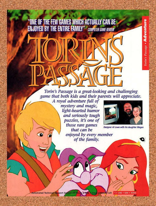 1996 Torin's Passage PC Original Ad v2 - for just $17.99! 