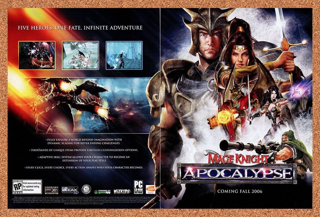 2006 Mage Knight Apocalypse PC Original Ad - for just $21.49! 
