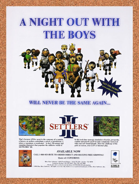 1999 Settlers III PC Original Ad v2 - for just $15.29! 