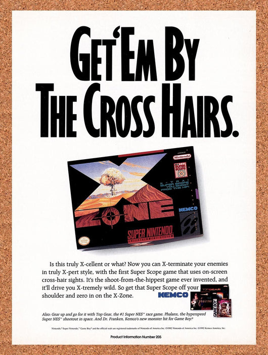 1993 X-Zone SNES Original Ad v1 - for just $17.99! 