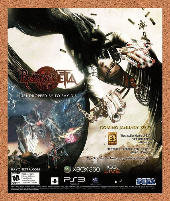 2009 Bayonetta Xbox 360 Original Ad v1 - for just $15.55! 
